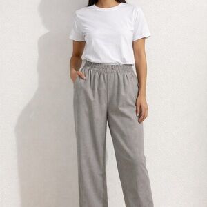 GAP Jogger Pants Light Gray Pull On Stretch Waist Size 10 Petite